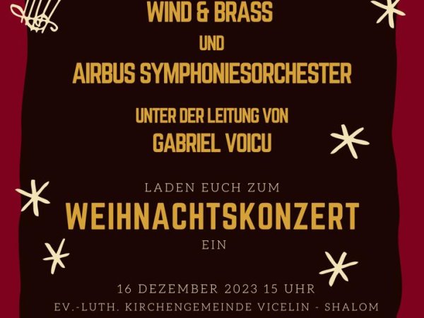 Weihnachtskonzert 16.12.2023 in Norderstedt